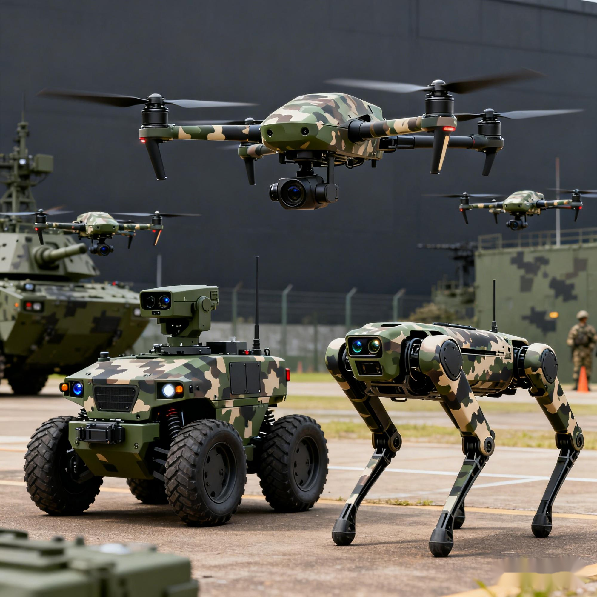 军事智能无人装备展区